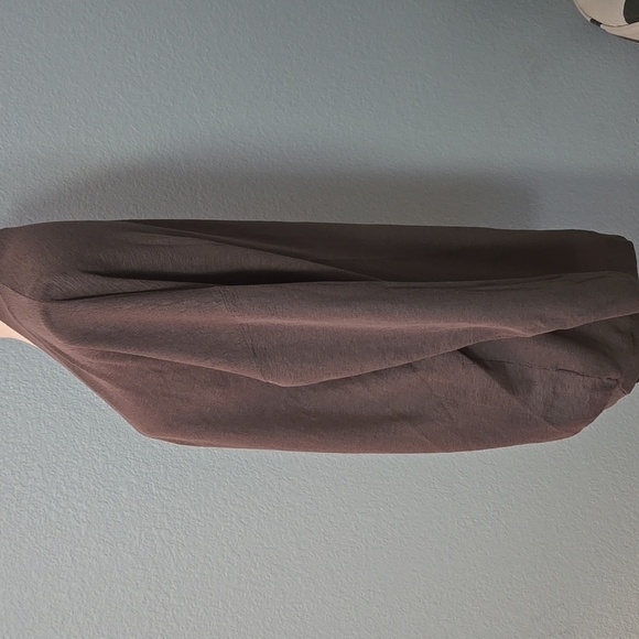 BABATON Aritzia Open Front Lucida Cardigan Lightweight Taupe Cocoon SZ Large - Picture 5 of 15